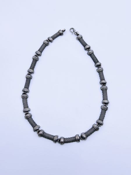 925s-L.48cm Collier rustic og massiv 