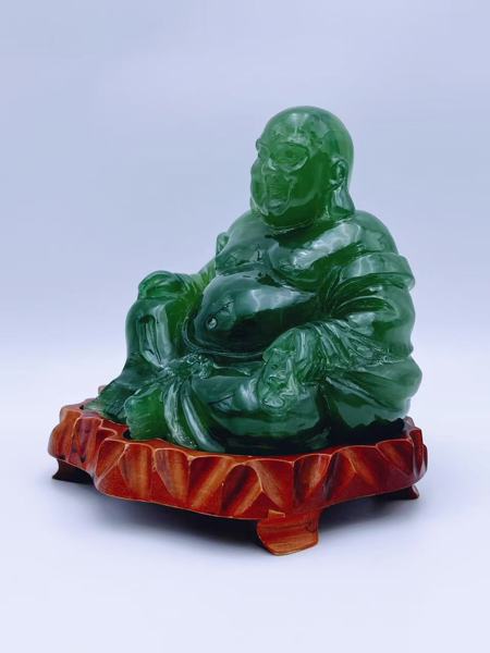 Buddha Grønn med sokkel