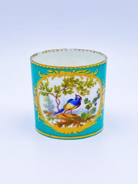 Ca. 1759 Sèvres François-Joseph Aloncle håndmalt porselen kopp