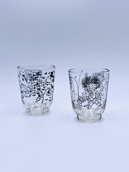 ca.1950/60t Torbjørn Egner Glass - Karius og baktus glass og lofot torsken