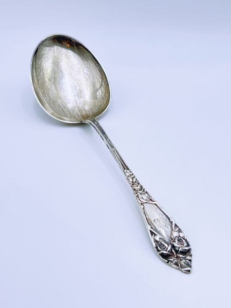 830s-L.33cm STOR "Opphøiet Rose" Skje  