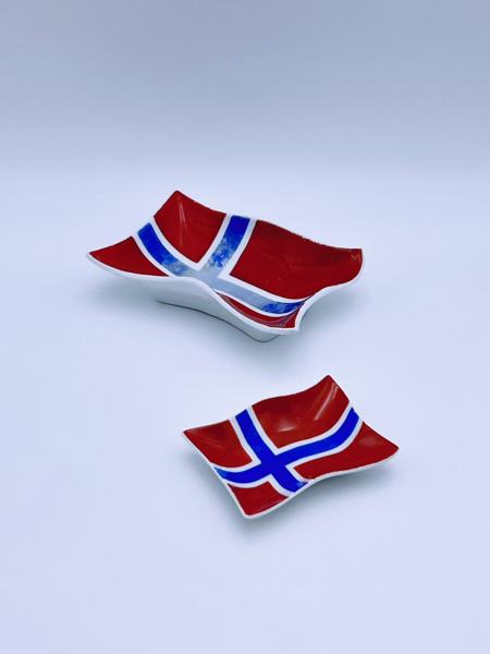 PP-Tidlig 1900t Skål Norske flagg 