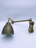 Industrilampe i messing / bronse