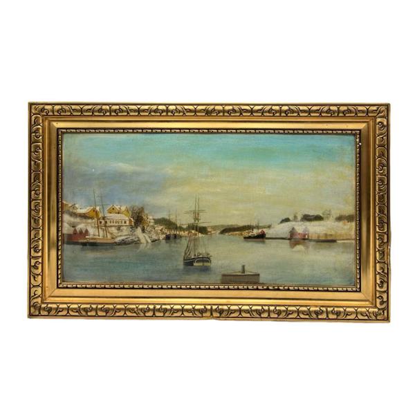 18/1900t, "Sigrid Skien" maleri, olje på plate