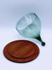 Hadeland-Benny Motzfeldt Osteklokke med teak plate 