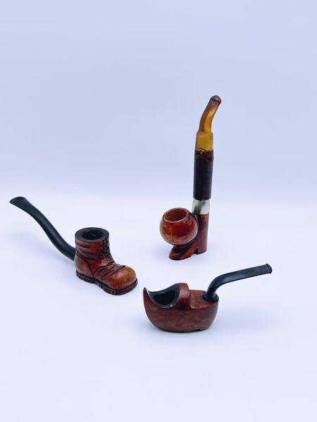 3 "skoformet" piper i rottre