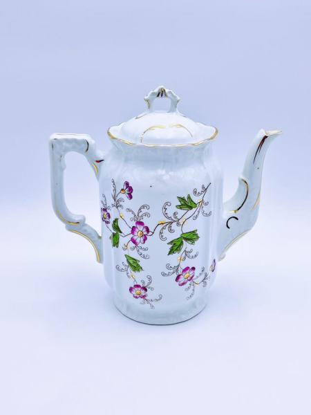 PP-1800t Rokokko kaffekanne med blomster dekor nr.1867