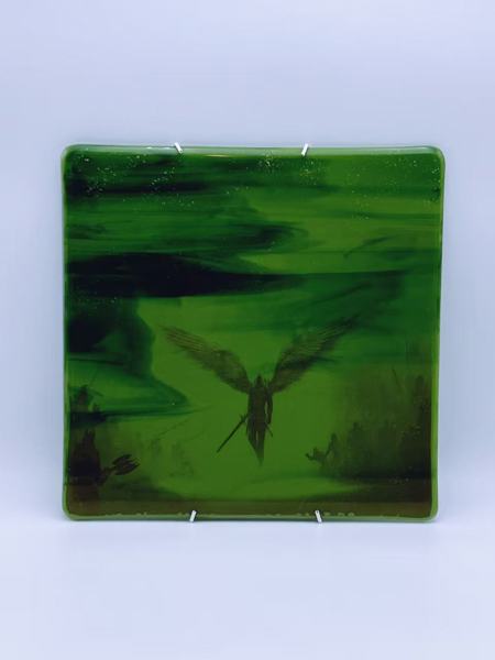 Kunstglass bilde 25.5 x 25 cm