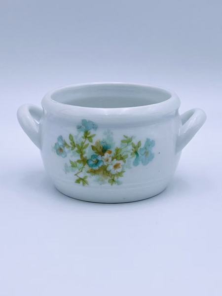 PP-1887-1911 smørkrukke med blomsterdekor