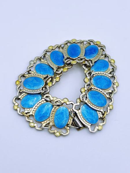 925s- Armbånd i sølv og emalje