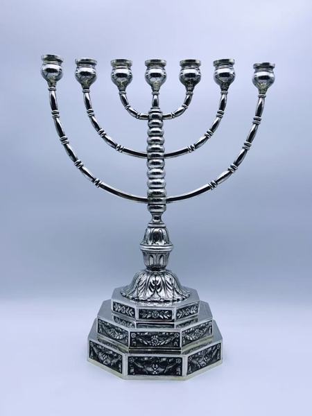 830s-Thorvald Olsen, Bergen Stor Sølv Kandelaber 