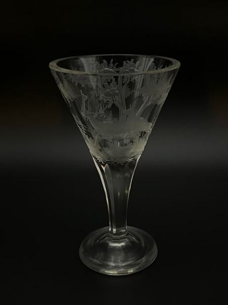 1800t Glass Pokal, Rikslepent dekor 