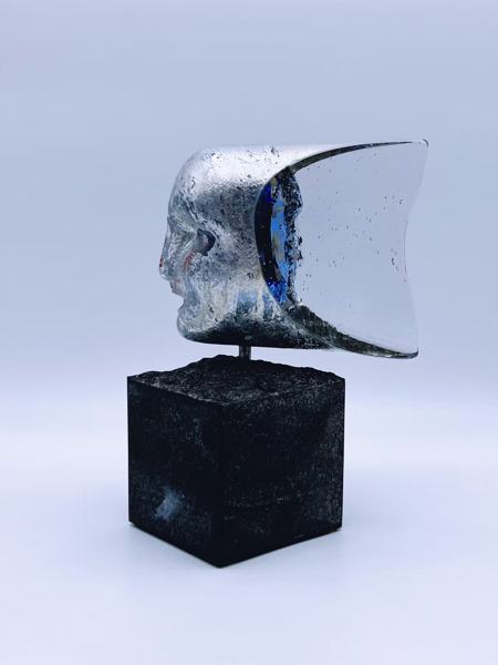 Bertil Vallien 'Janus' Skulptur for Kosta Boda