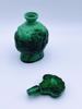 c.1930t Art Deco "Ingrid" Malachite Glass Parfymeflaske 