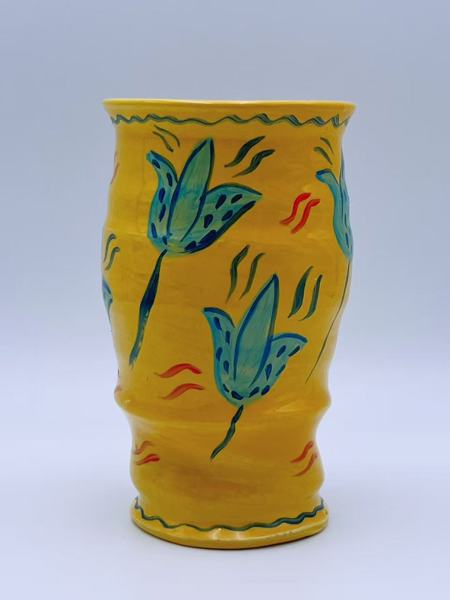 Ulrica H.V. (1938-2018) Håndmalt Keramikk Vase