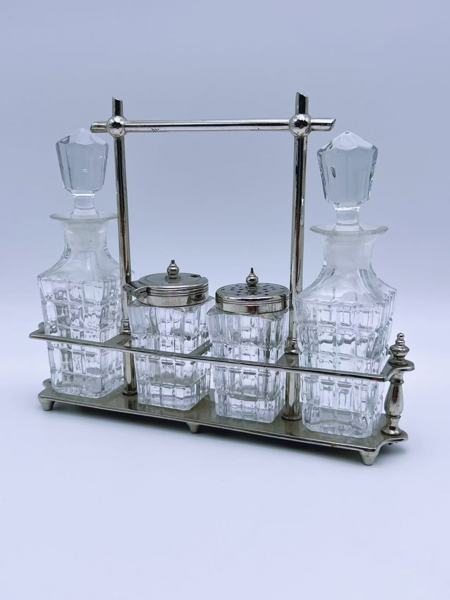 Krydderoppsats med krystall glass 