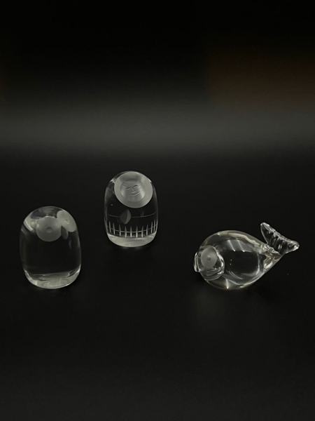 Hadeland figurer i krystallglass