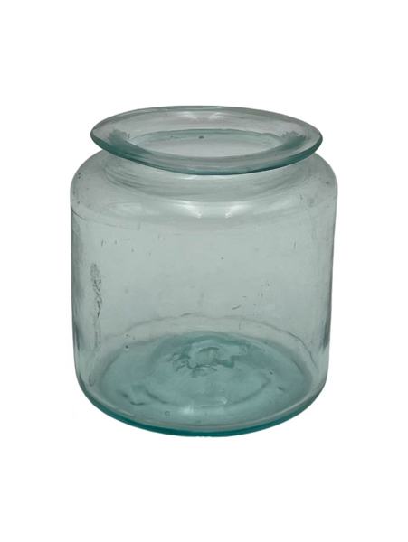 17/1800t Håndblåst krukke i glass