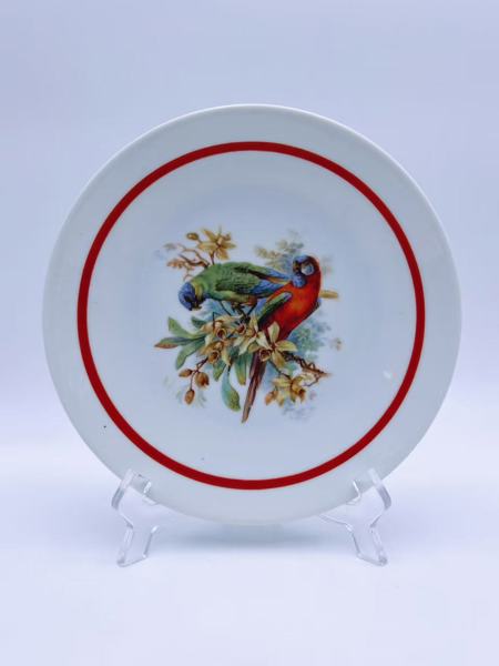 PP 1911-35 Papegøye Tallerken. Dekor 01182