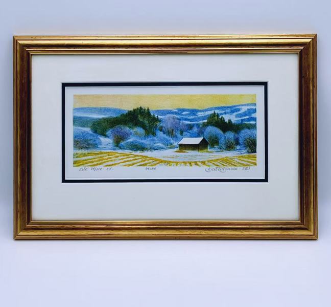 Kjell Thorjussen(1942-) Lito. "UTLØE" 2001