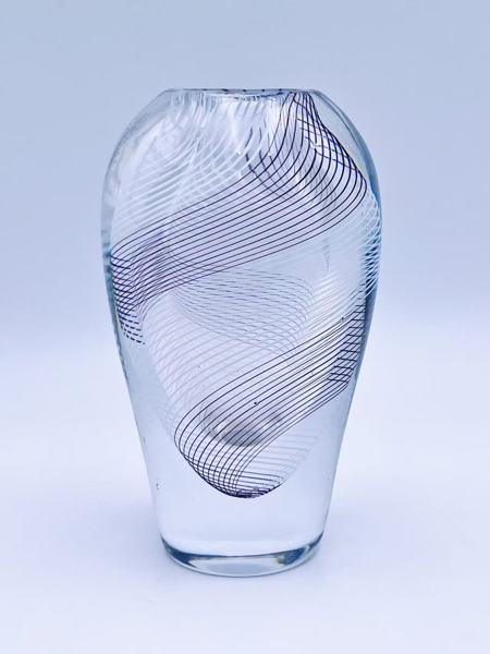 Kosta-Vicke Lindstrand (1904-83) signert kunstglass vase 1259