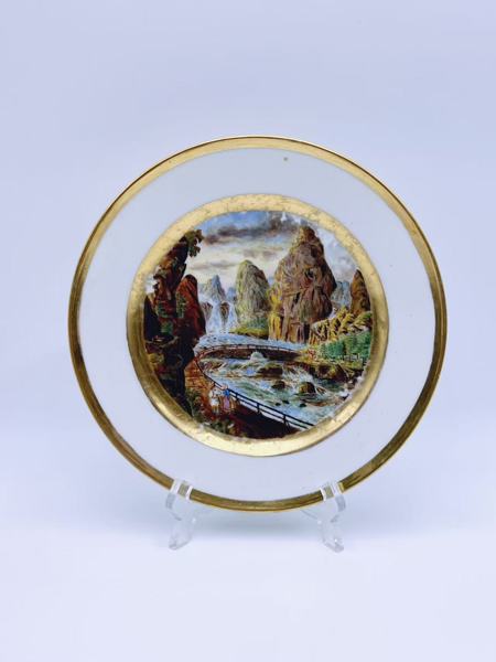 1800t Pyntetallerken "Vei mellom Trohiems Stift og Femteland" 