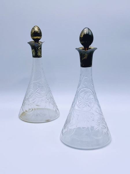 G. Keller Paris Karafler med kork ant. i sølv