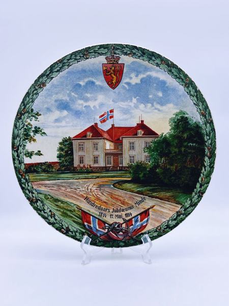 1814-1914 Minnetallerken "Eidsvoldsbygningen-Hundredaars Jubilæums Minde"  