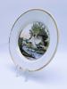 1800t KPM Tallerken med håndmalt jaktmotiv.