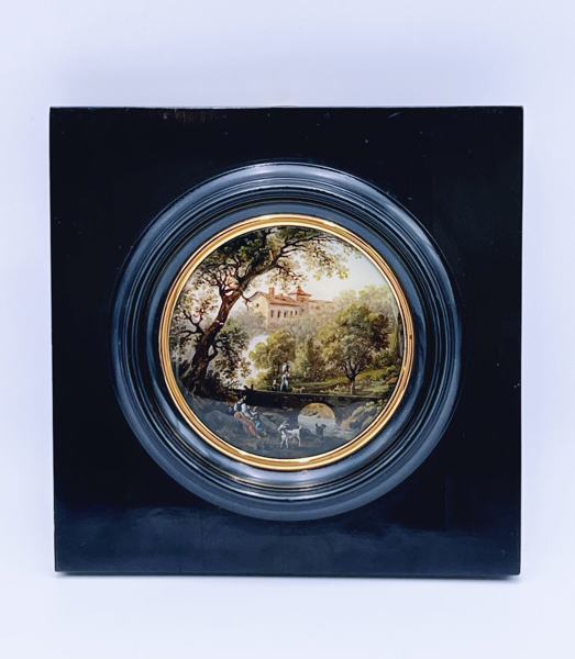 1800t Miniatyr Underglassmaleri, Frankrike