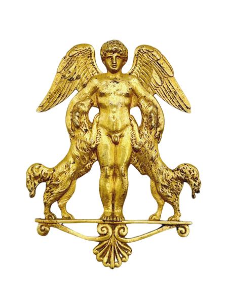 17/1800t Brennforgylt bronse figur / ornament