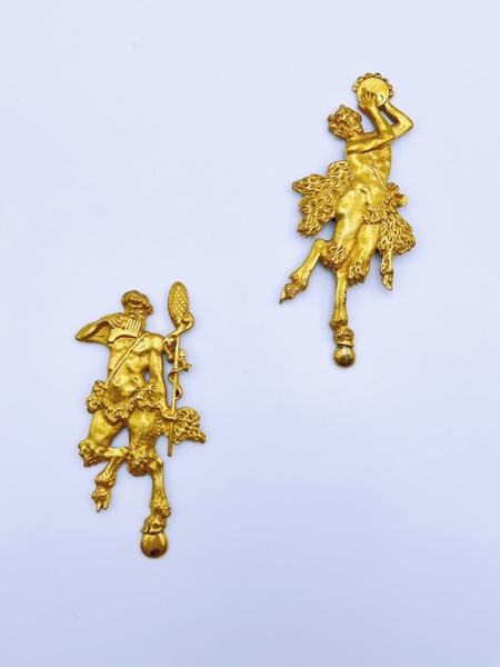 17/1800t Brennforgylt bronse figur / ornament