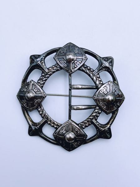 830s-Sølv Brosje, 8x8 cm