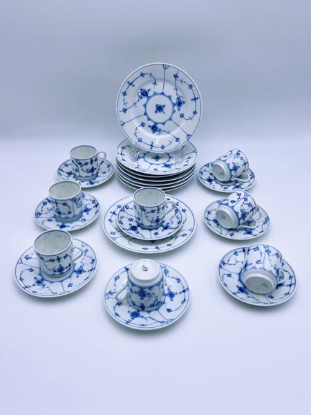 PP1911-35 stråmønster kaffeservise til 8