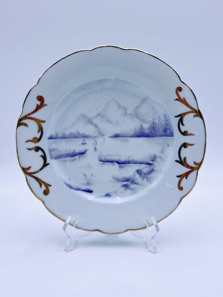 PP-1887-1911 rokokko fat med gullkant