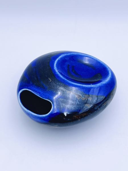 Leif Heiberg Myrdam(1938-) signert blå vase