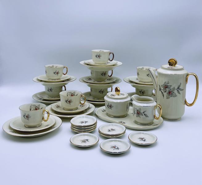 PP-1930-45 Nora G. Art Deco Kaffeservice med Kanne