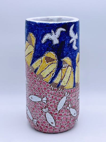 Erik Pløen Signert Vase "Fiskemann"