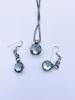 925s Sølv øredobber og halssmykke