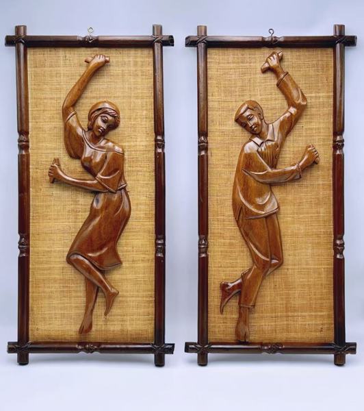 Retro asiatisk veggpynt