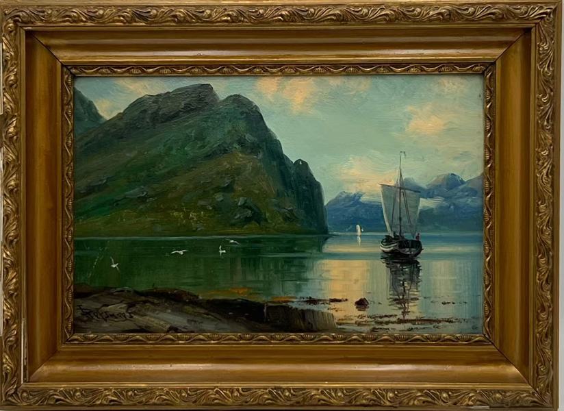 Isak Refsnes(1852-1928) "Sommermorgen i Eidsfjorden"