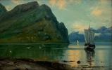 Isak Refsnes(1852-1928) "Sommermorgen i Eidsfjorden"