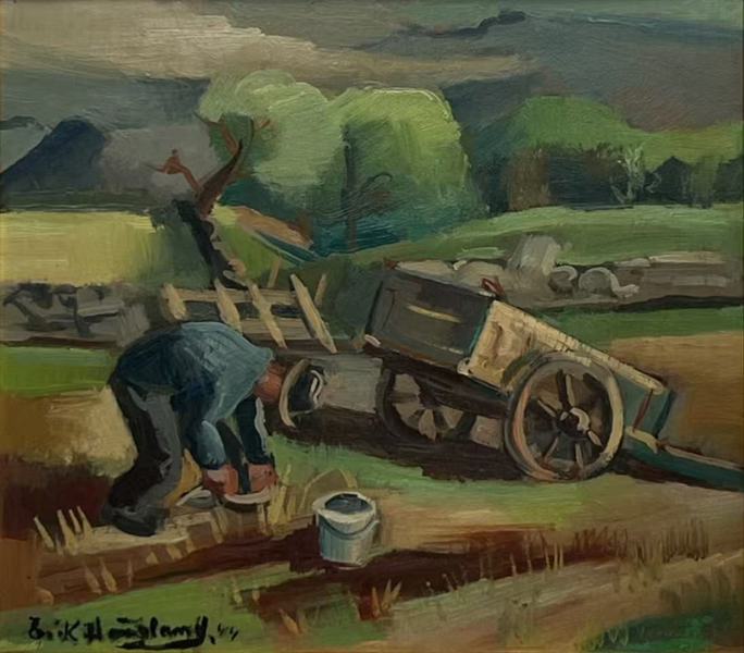 Erik Haugland(1894-1965) "Efter Arbete" 1944