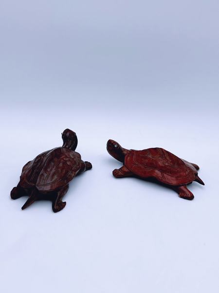 2 skilpadder i tre