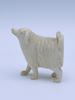 H. 5.5cm Elfenben Figur "Hund"