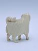 H. 5.5cm Elfenben Figur "Hund"