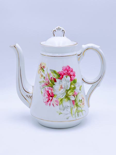 PP-18/1900t kanne med blomstermotiv dekor 0348