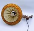 Retro sakselampe i teak