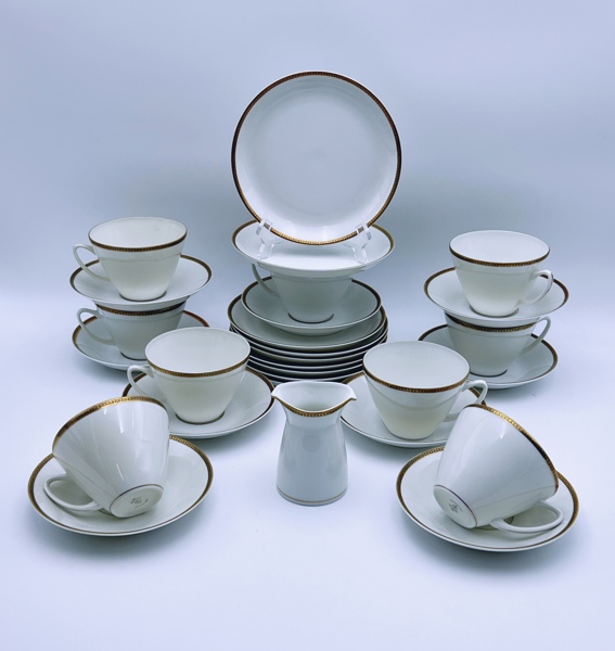 PP- kaffeservise til 9 personer fra ca 1960 tallet