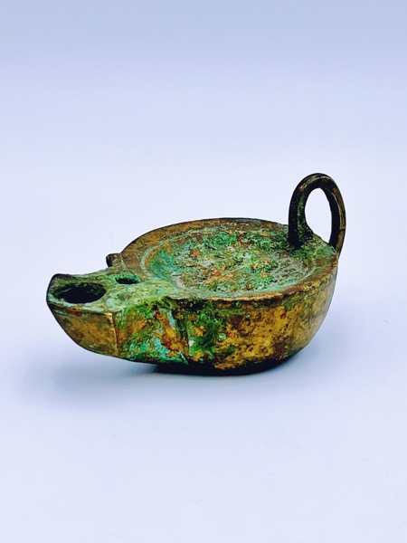 Roman Oljelampe i bronse